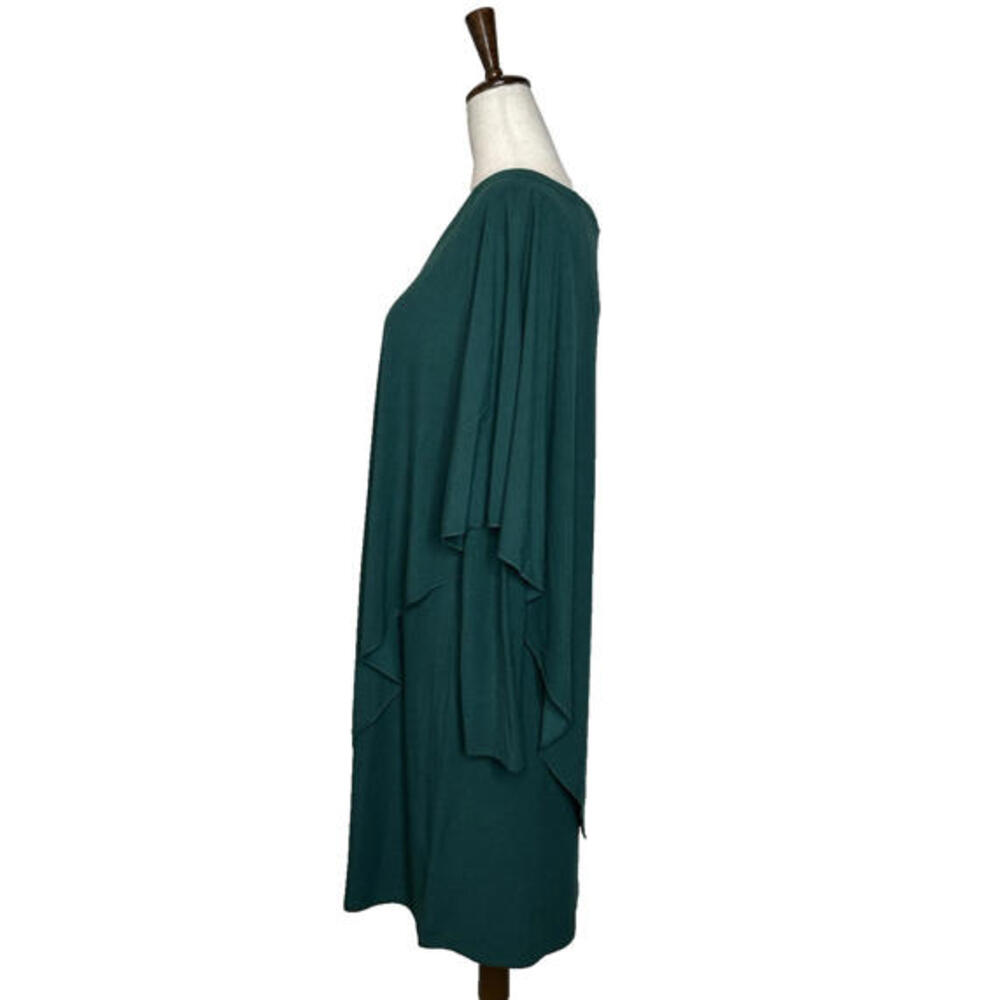 Soft Surroundings Marla Layered Dress M Jewel Green Stretch Lagenlook $110 NWT - Picture 3 of 7